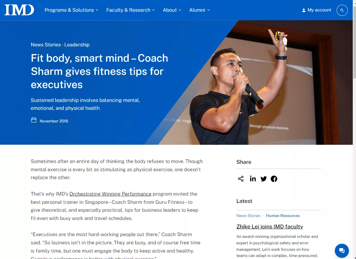 IMD: Fit Body, Smart Mind